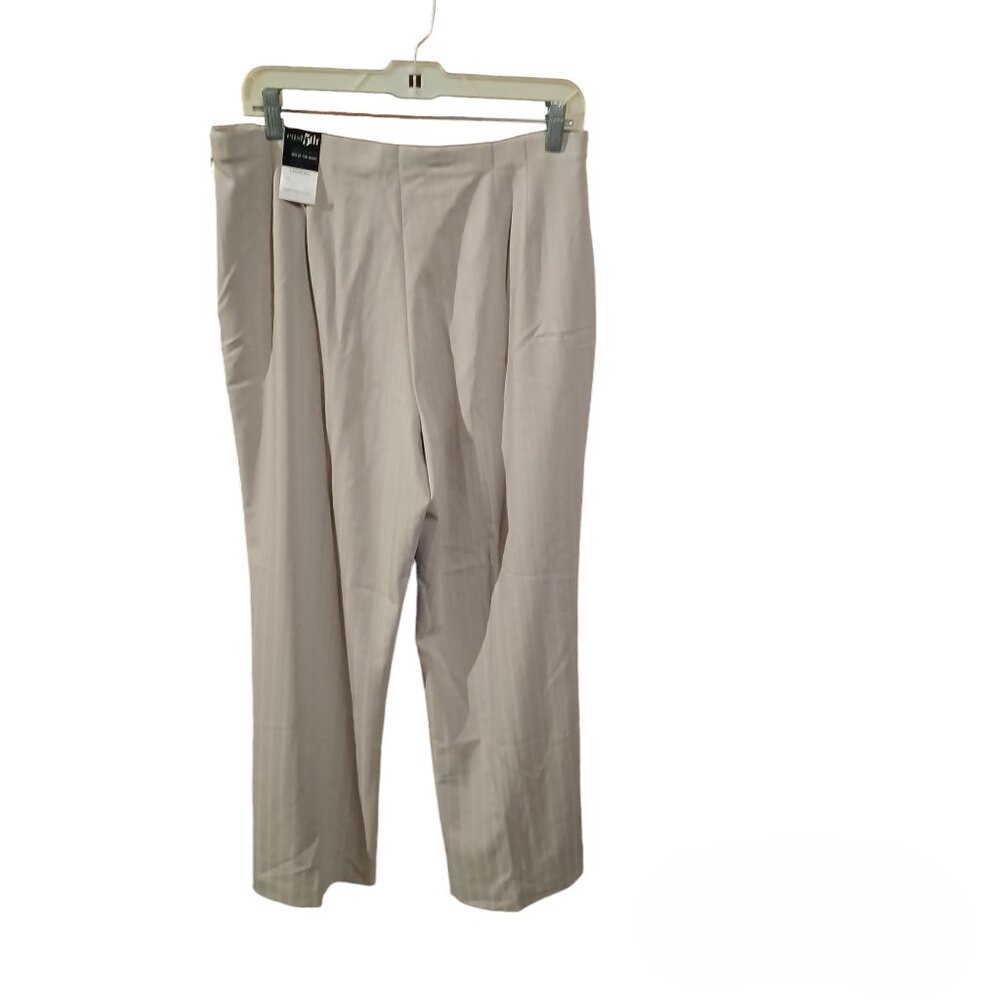 East 5th Khaki Pinstriped Dress Pants NWT - Picture 2 of 4